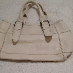 Cole Haan Cream Shoulder Bag with Structured Design